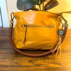 The Sak Ochre Leather Indio Hobo Bag